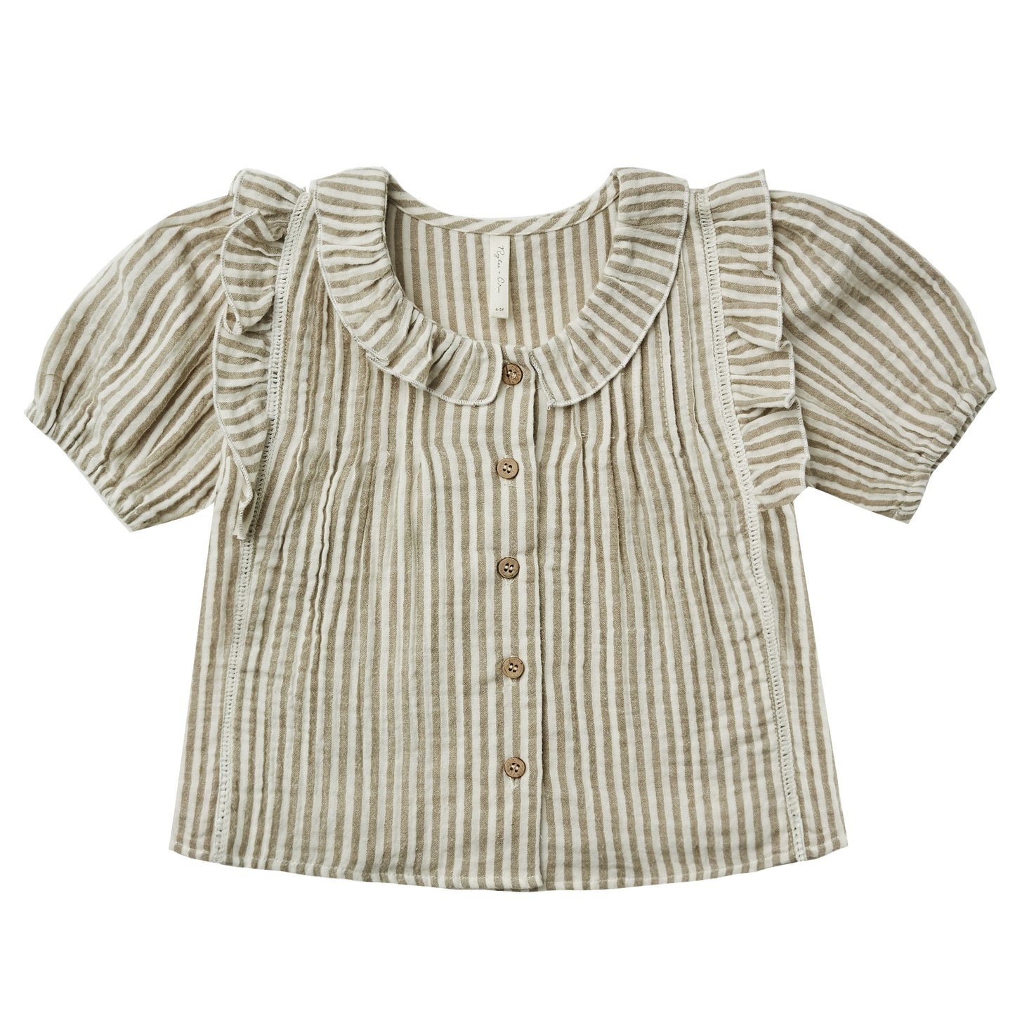 JENNY BLOUSE || OLIVE STRIPE