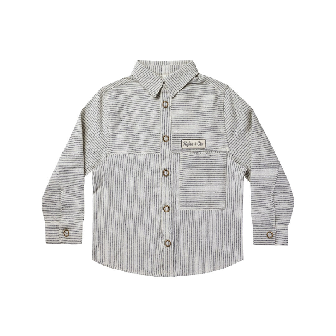 WALKER OVERSHIRT || RAILROAD STRIPE