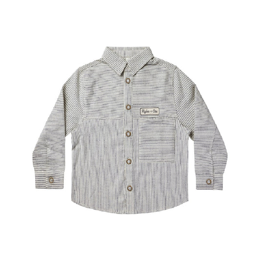 WALKER OVERSHIRT || RAILROAD STRIPE