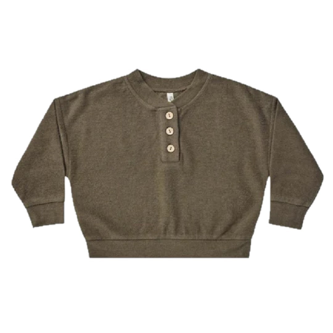 HENLEY SWEATSHIRT || ARMY