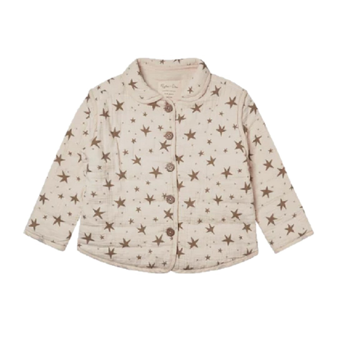 QUILTED COLLARED COAT || STARS