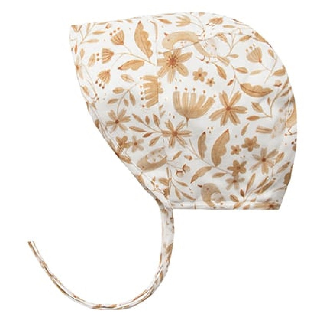 GARDEN BIRDS BRIMMED BONNET