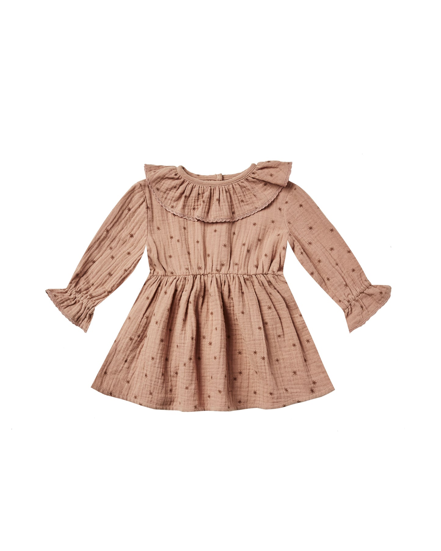 RUFFLE COLLAR BABY DRESS || NORTH STAR
