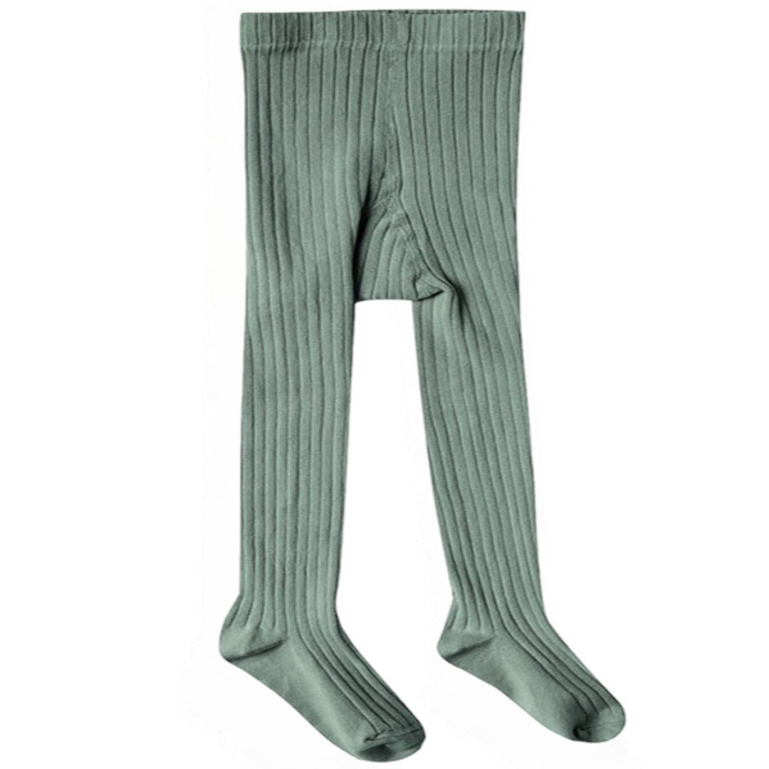 rainforest solid baby ribbed tights new