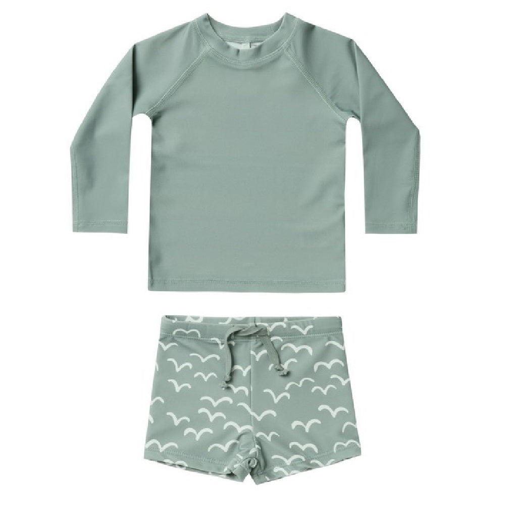 RASHGUARD BOYS SET | AQUA