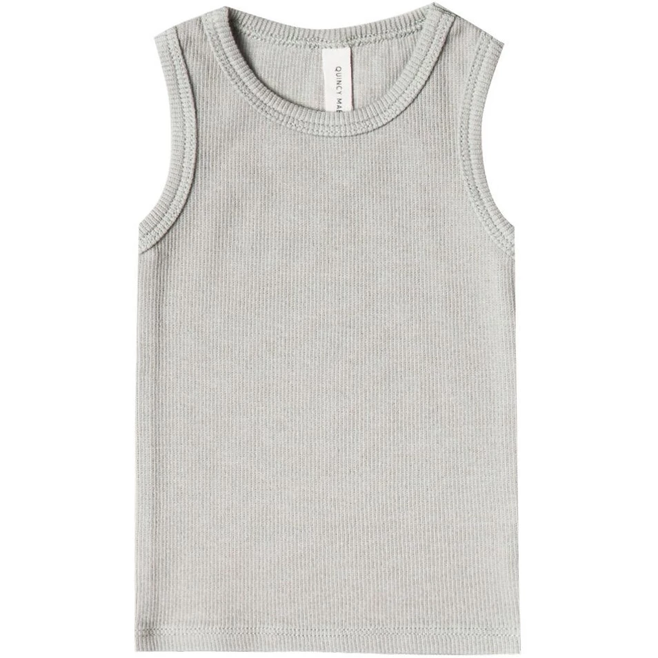 Ribbed Baby Tank | Ash - 18-24m