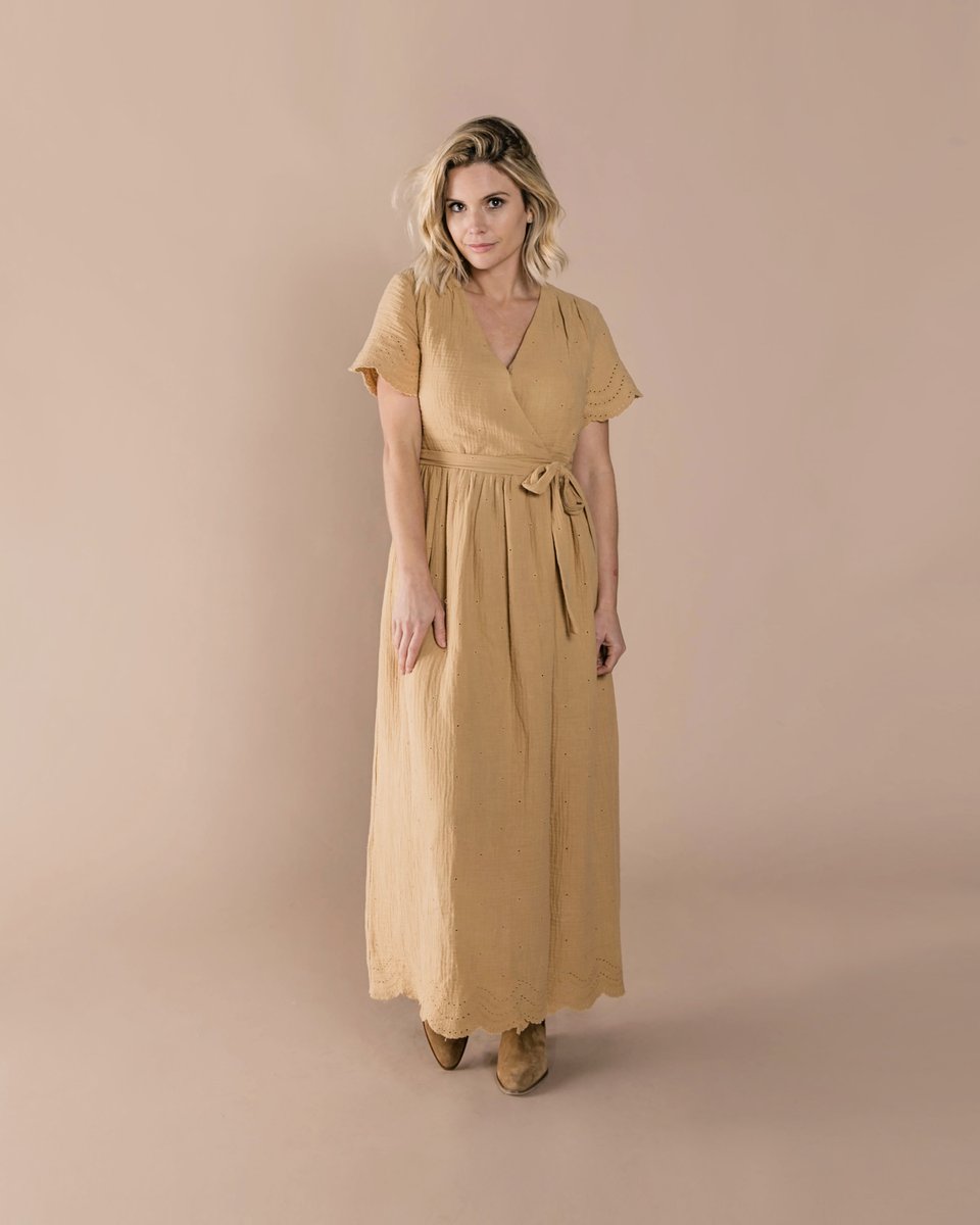 Eyelet Wrap Dress | Honey