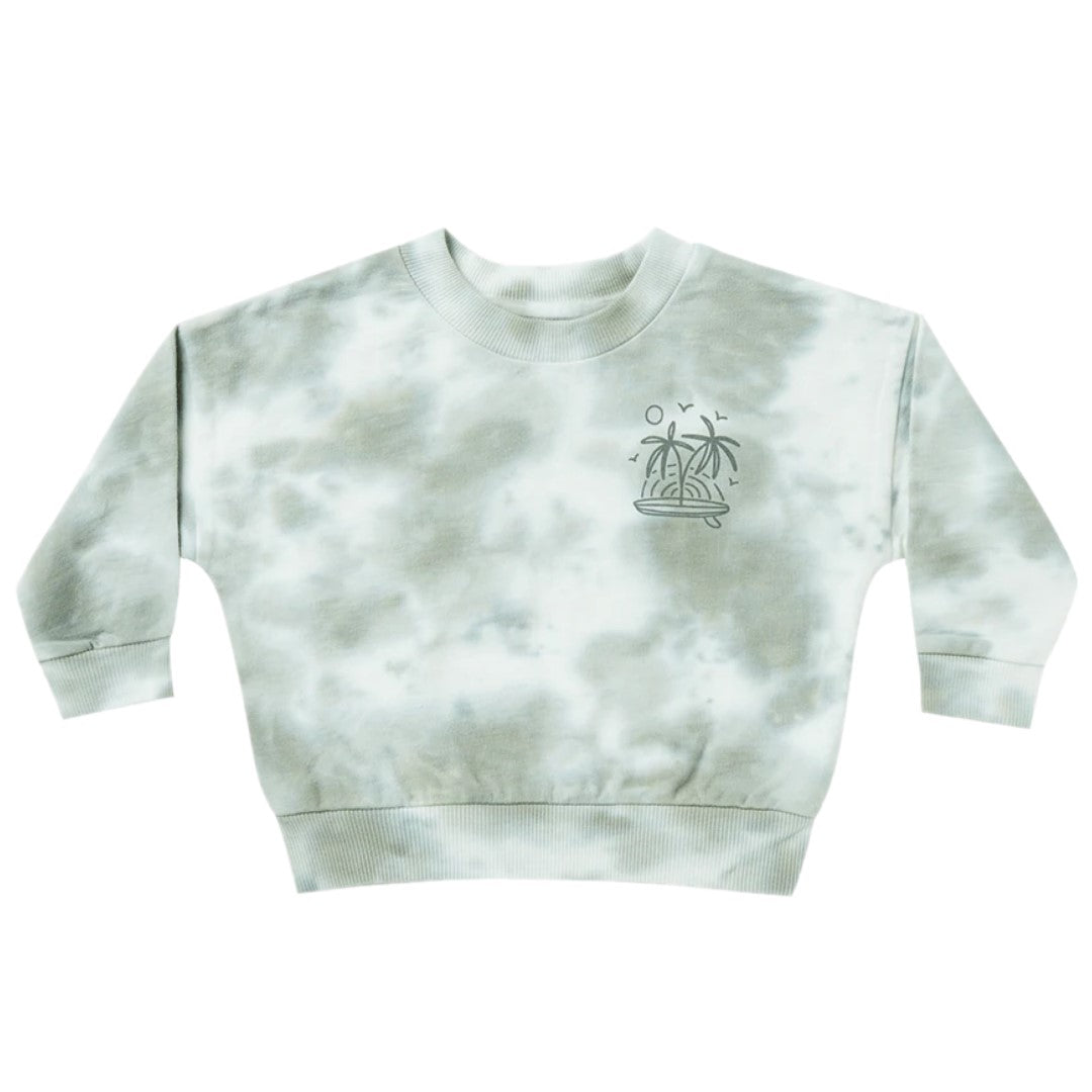 SWEATSHIRT | AQUA TIE DYE