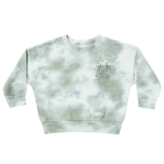 SWEATSHIRT | AQUA TIE DYE
