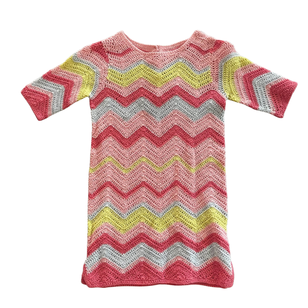 RAINBOW CROCHET DRESS