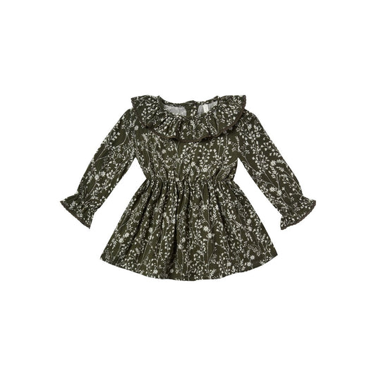 vines ruffle collar baby dress