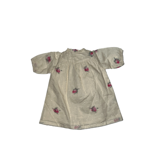 White Floral Doll Dress