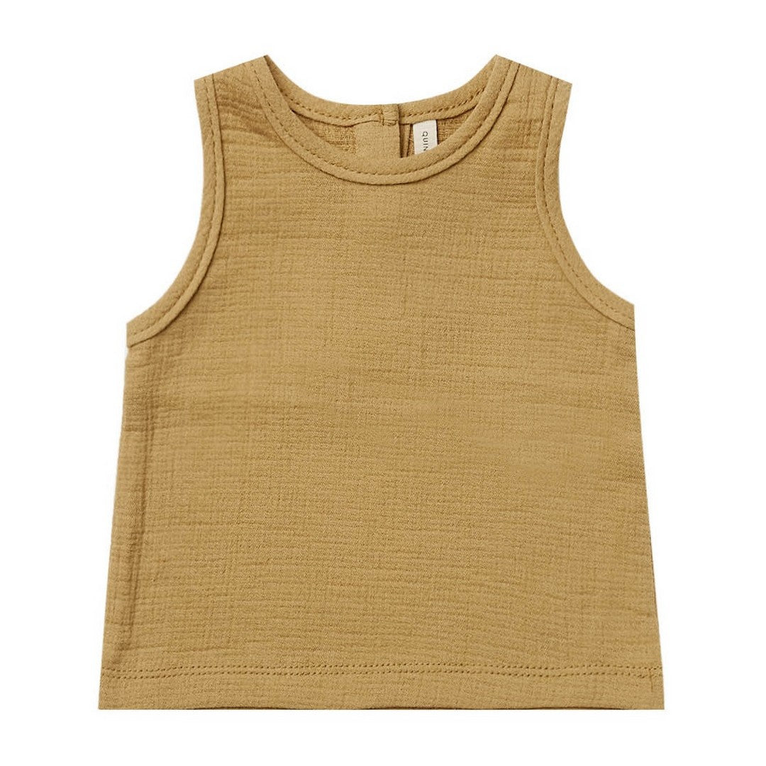 WOVEN TANK | OLIVE