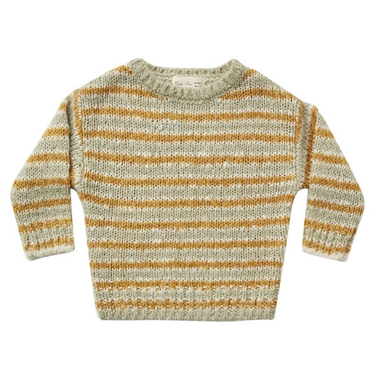 aspen sweater || agave/gold stripe