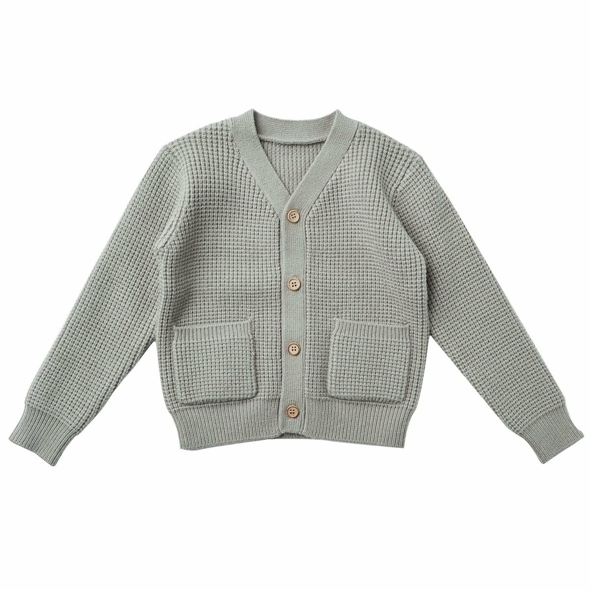 button cardigan || blue fog