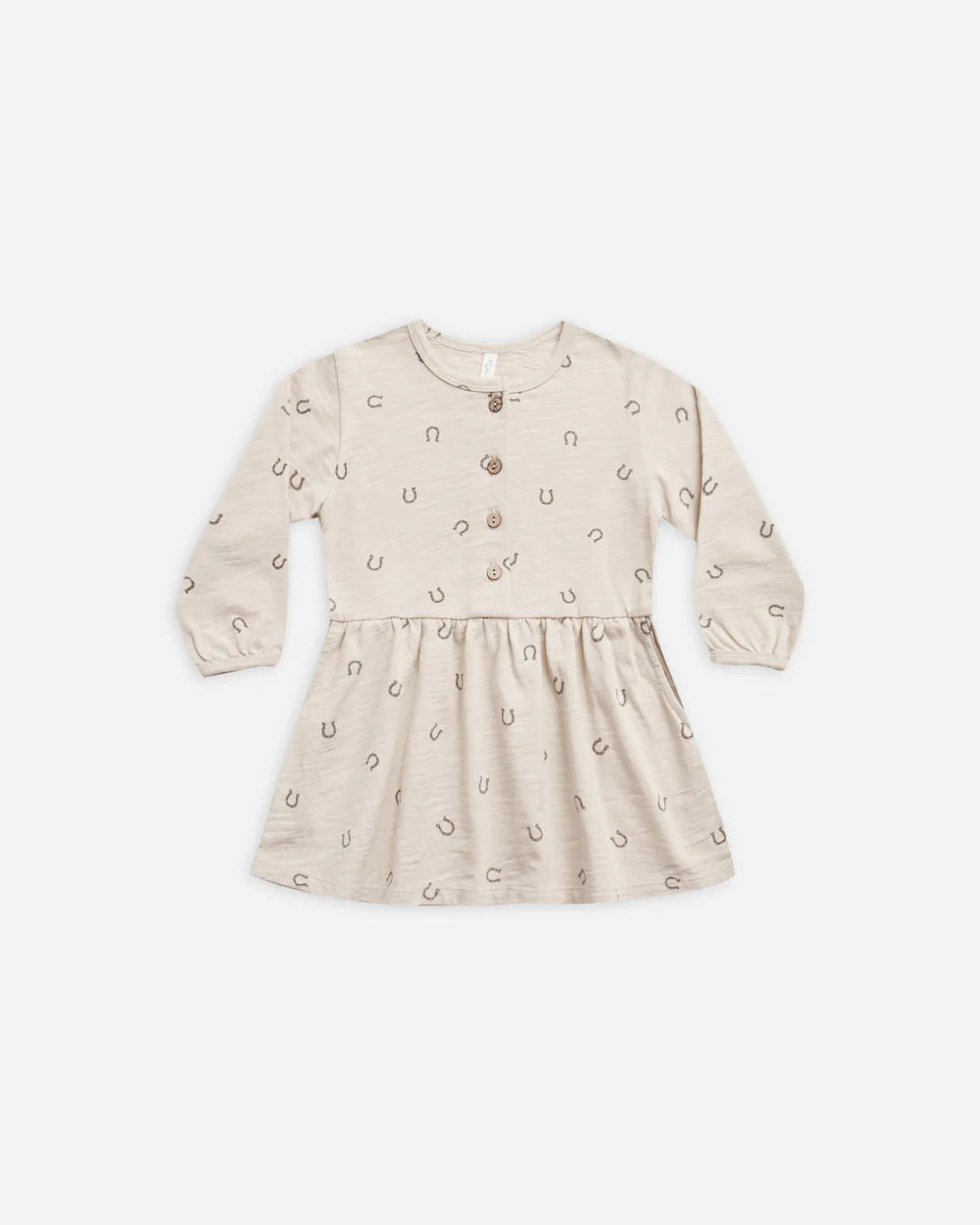 button up jersey dress || horseshoes