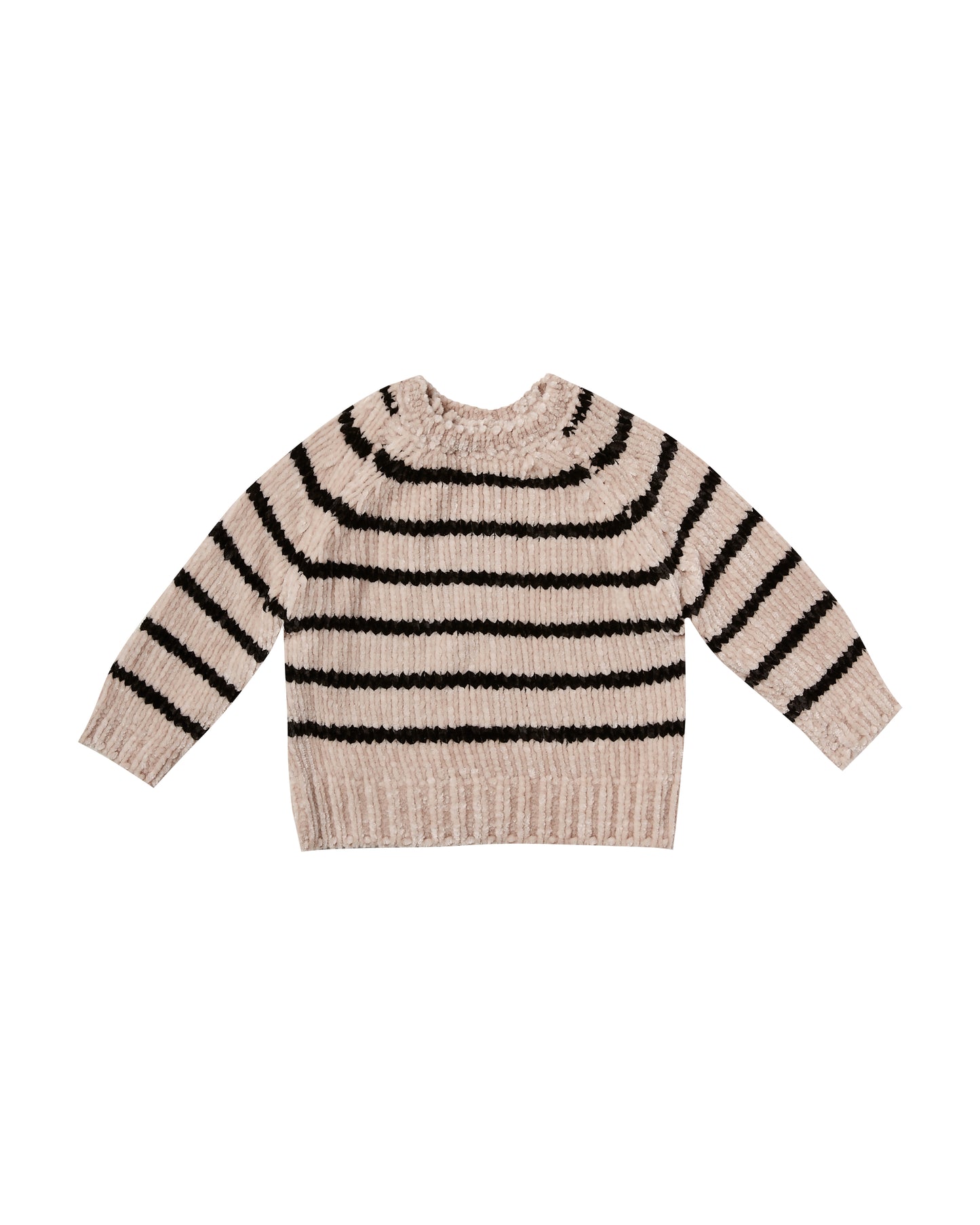 striped chenille sweater
