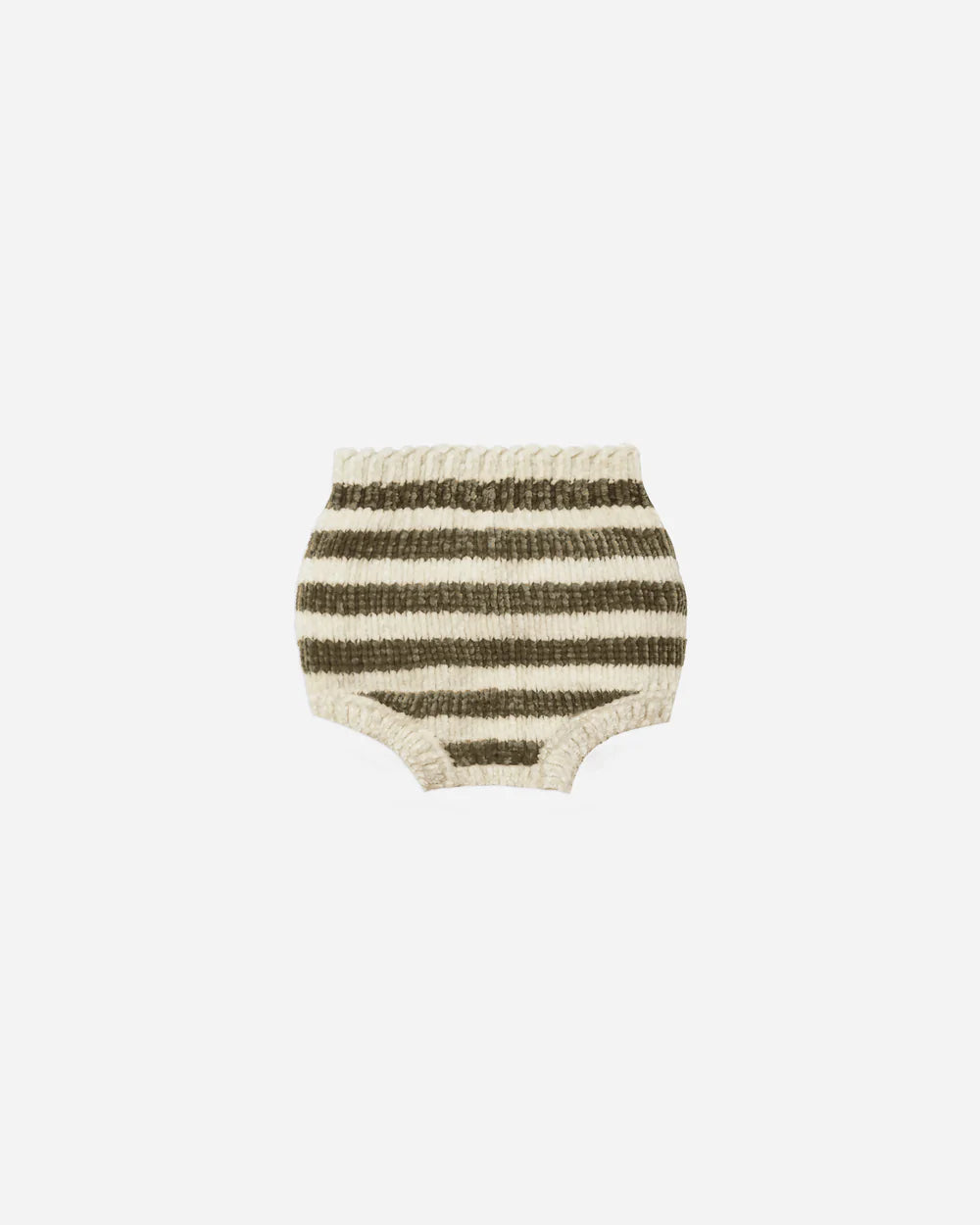 chenille bloomer || olive stripe
