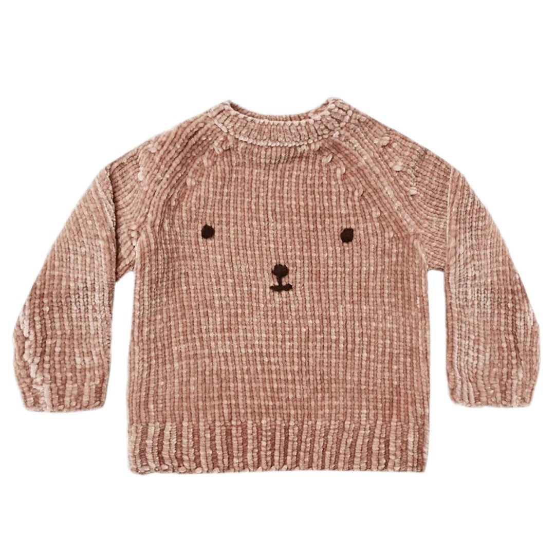 chenille sweater || bear