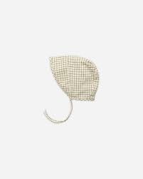 GRID BRIMMED BONNET