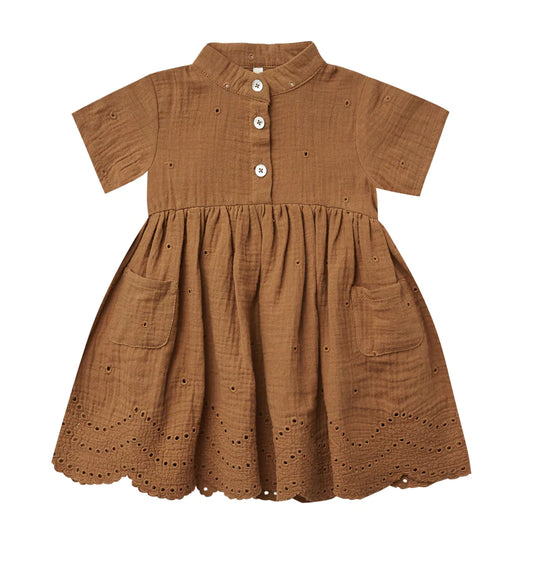 esme dress || rust