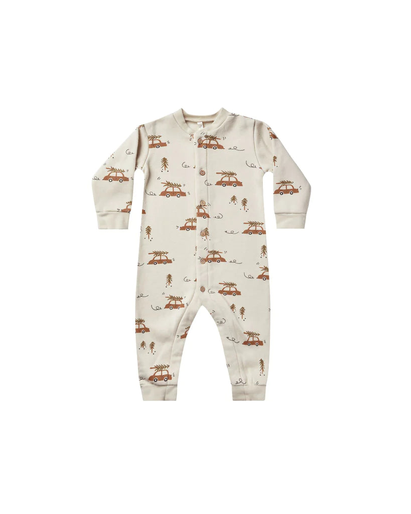 fleece jumpsuit || home for the holidays