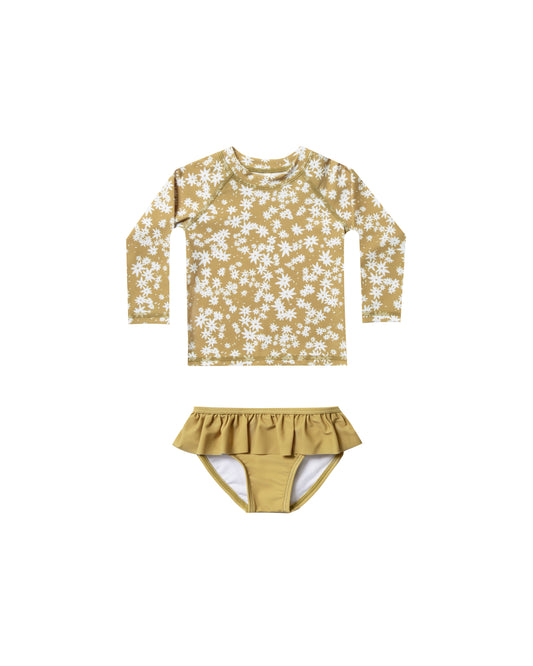 scattered daisy rashguard set