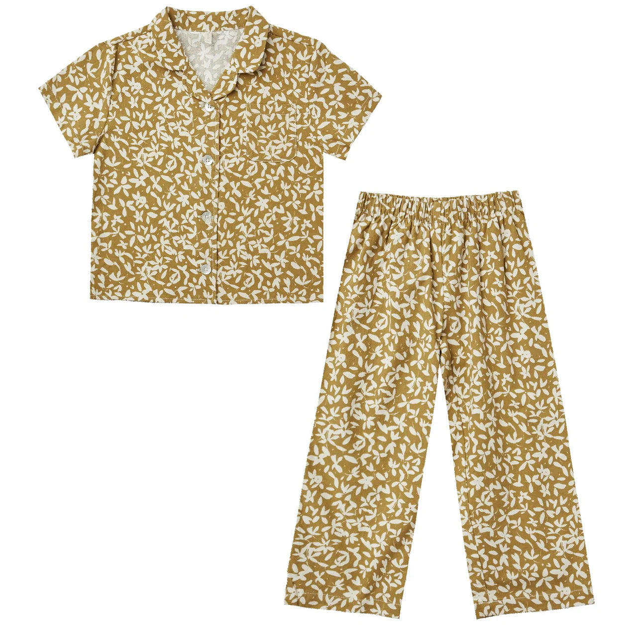 girls pajama set || ditsy floral