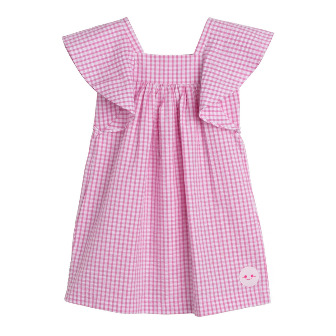 PINK GINGHAM SEERSUCKER FLUTTER