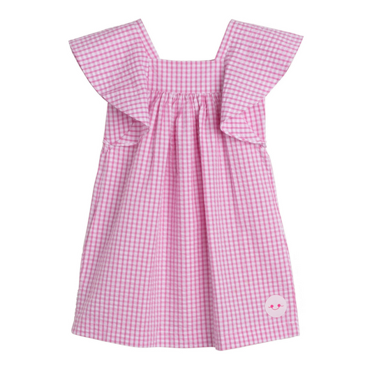 PINK GINGHAM SEERSUCKER FLUTTER