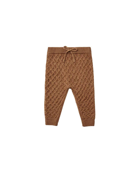 knit gable pant || rust