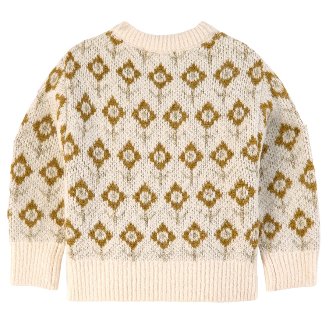 knit pullover || vintage floral