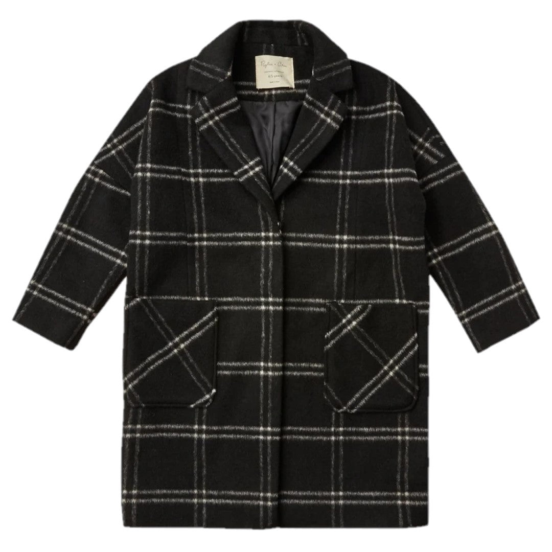 longline coat || windowpane