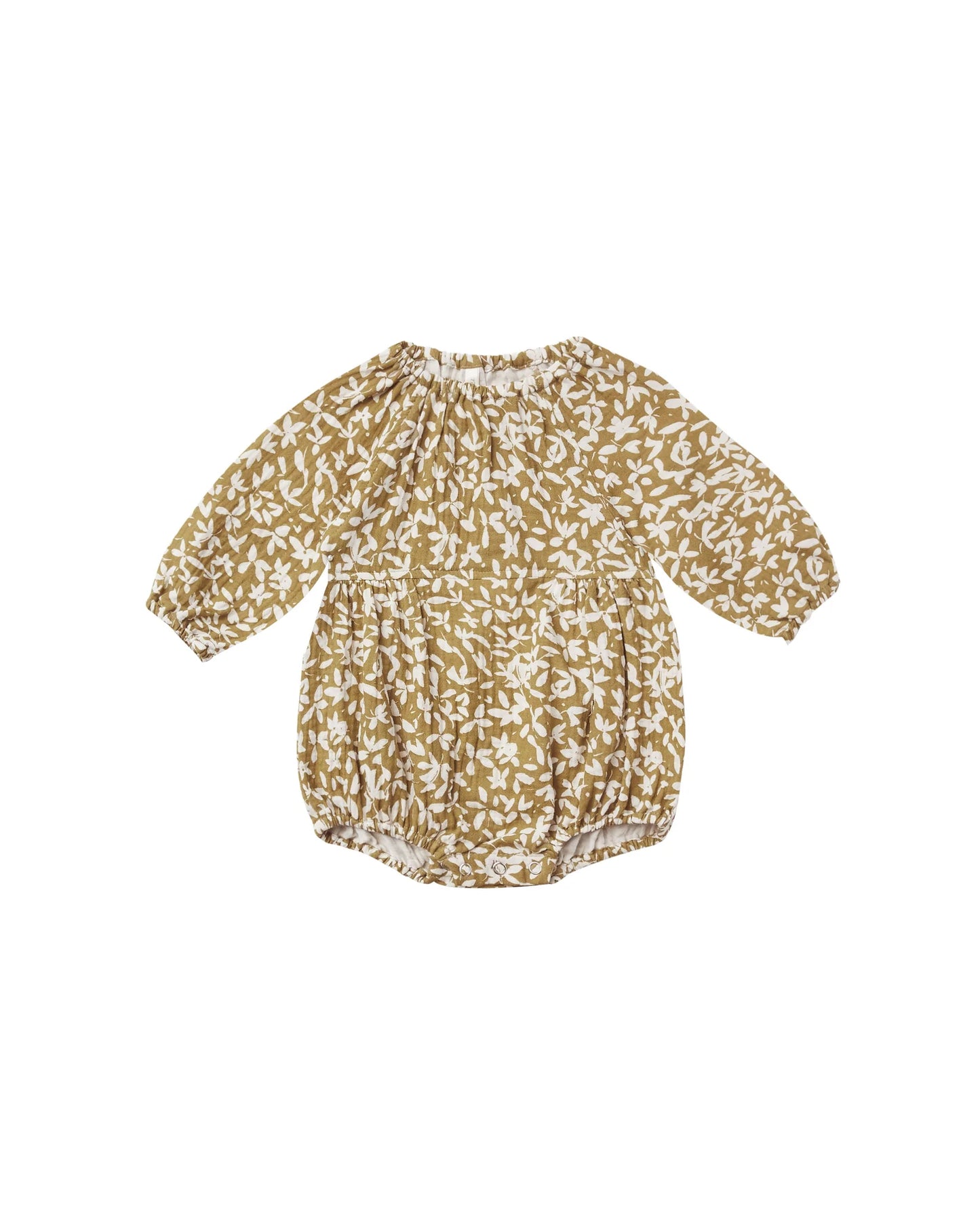 longsleeve bubble romper || ditsy floral