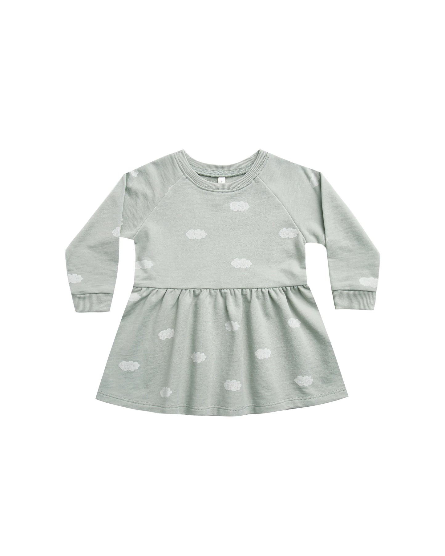 longsleeve raglan dress || clouds