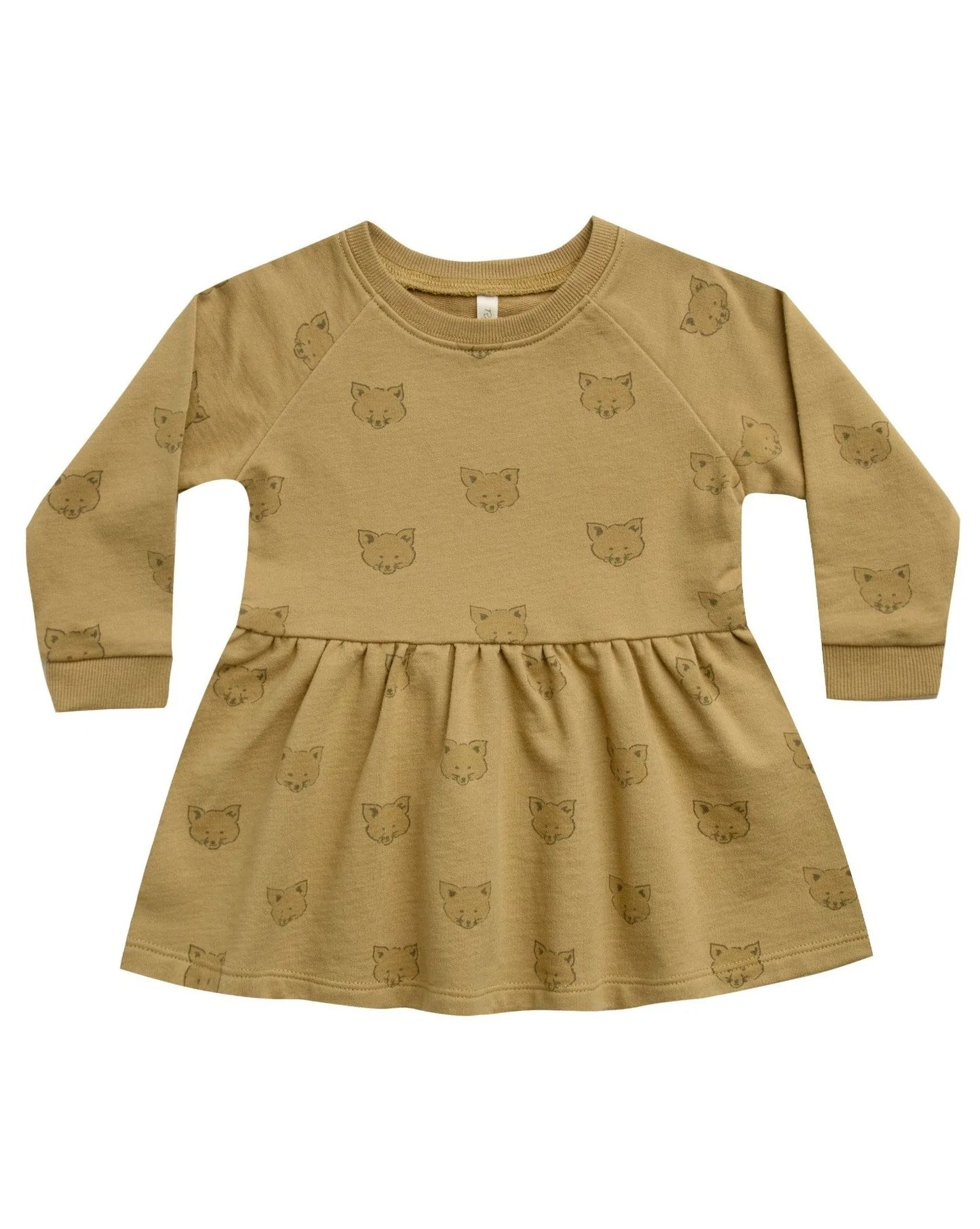 longsleeve raglan dress || coyote