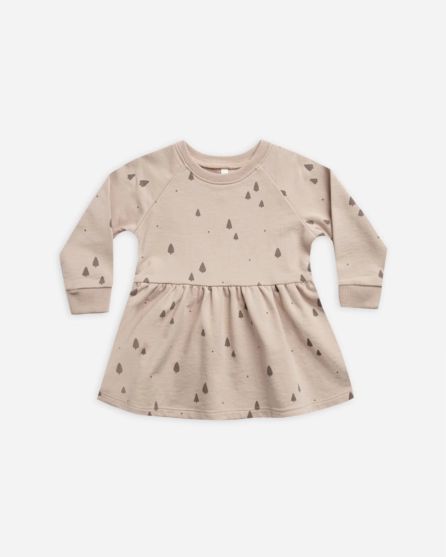 longsleeve raglan dress || trees