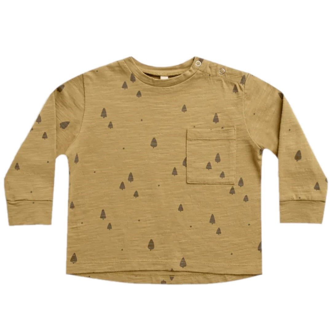 longsleeve skater tee || trees