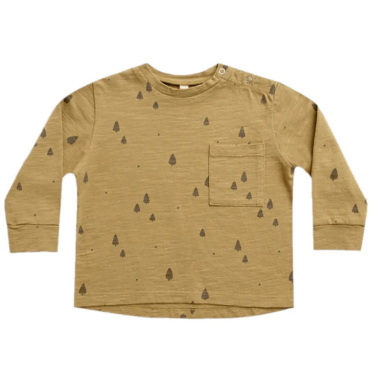 longsleeve skater tee || trees