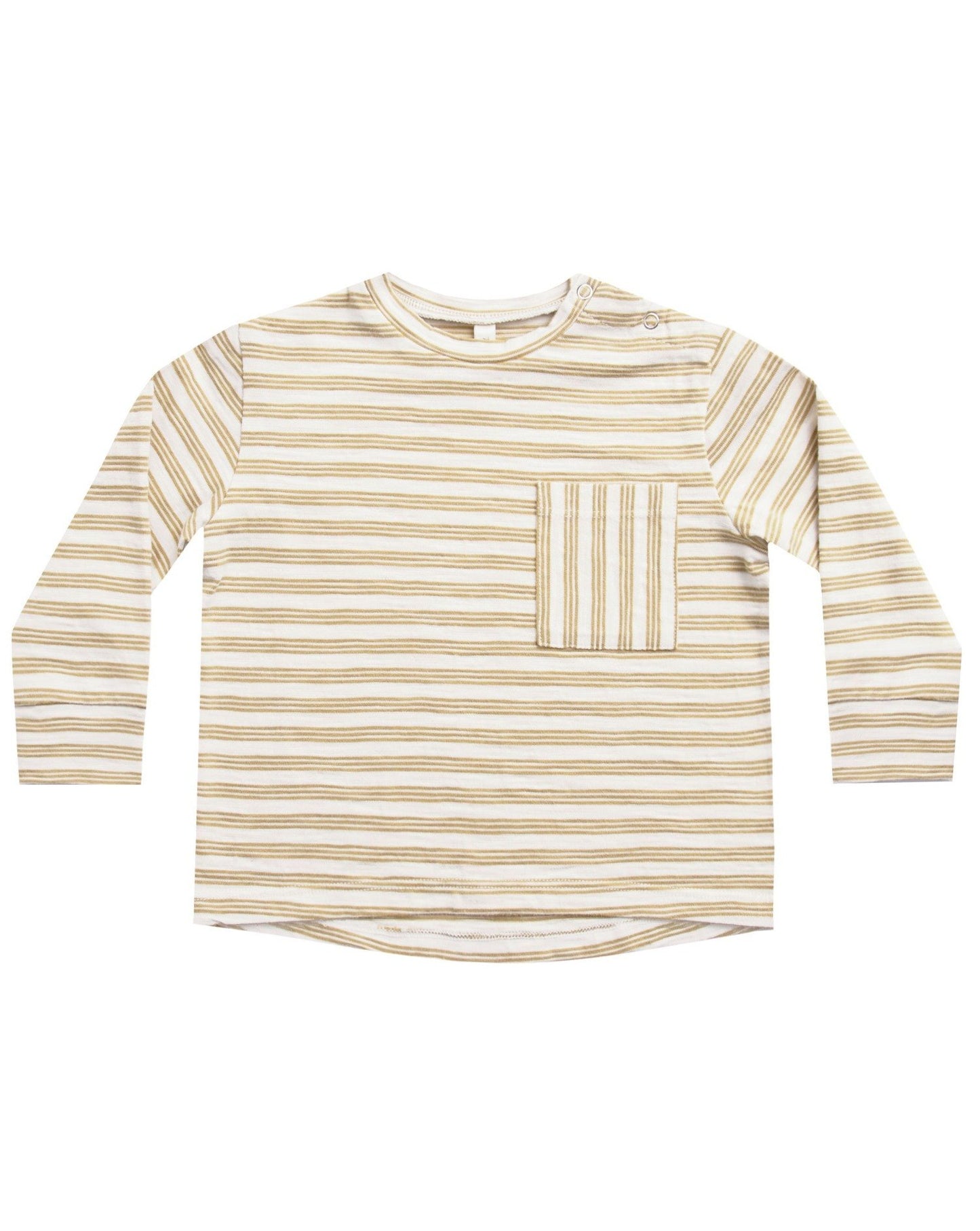 longsleeve skater tee || gold stripe