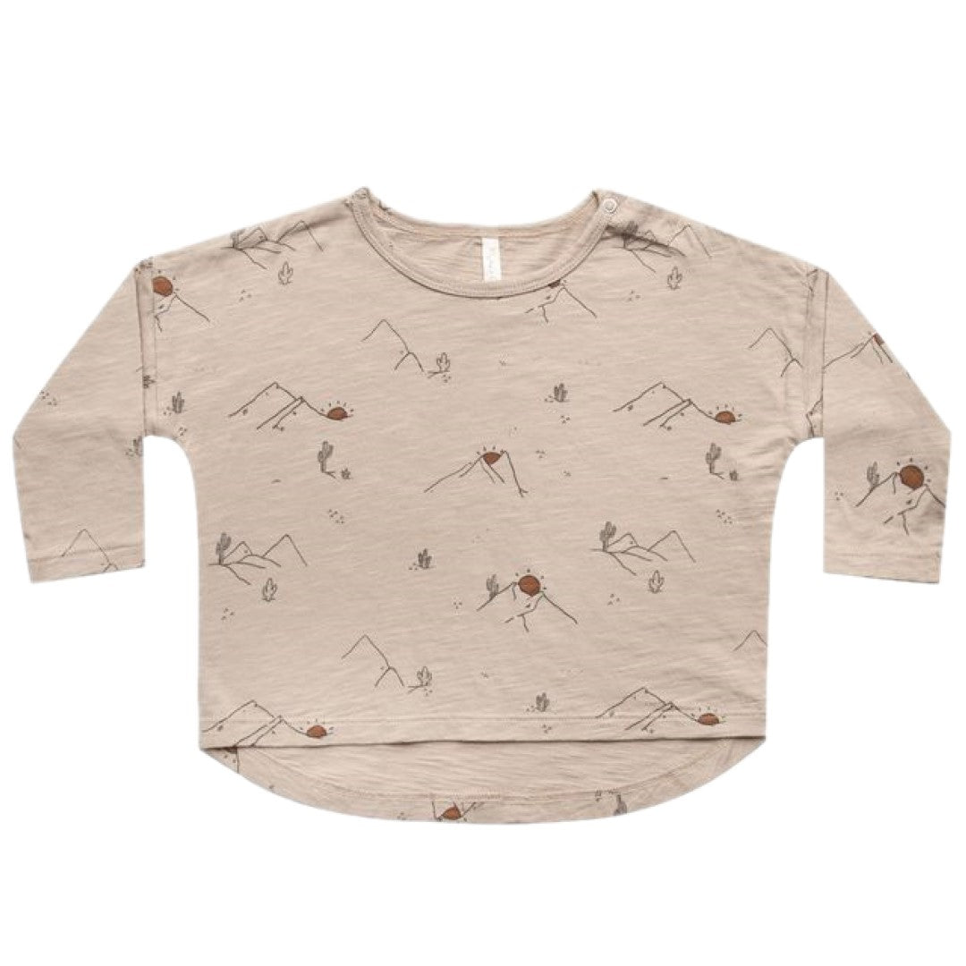 longsleeve tee || sunrise mountains