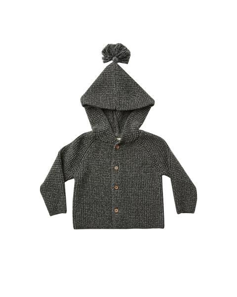 tassel cardigan || charcoal