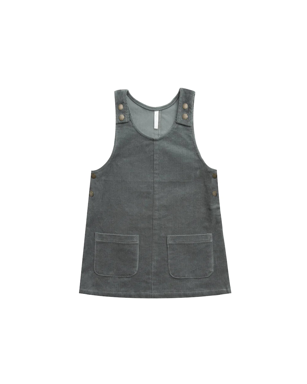 odette overall dress || indigo