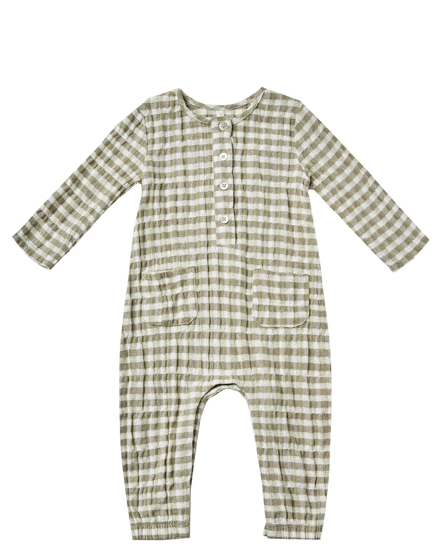 ollie jumpsuit || gingham