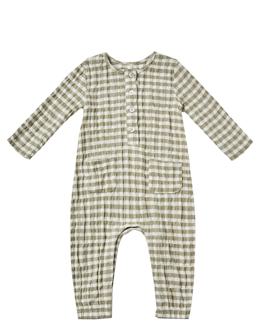 ollie jumpsuit || gingham