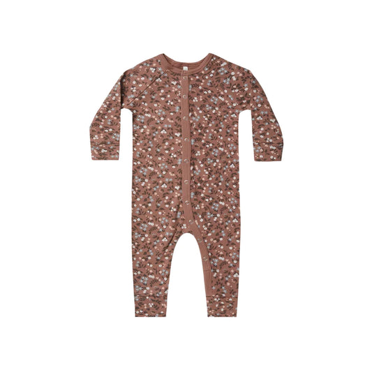 organic long john pajamas || winter garden