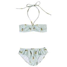 pineapples skirted bikini