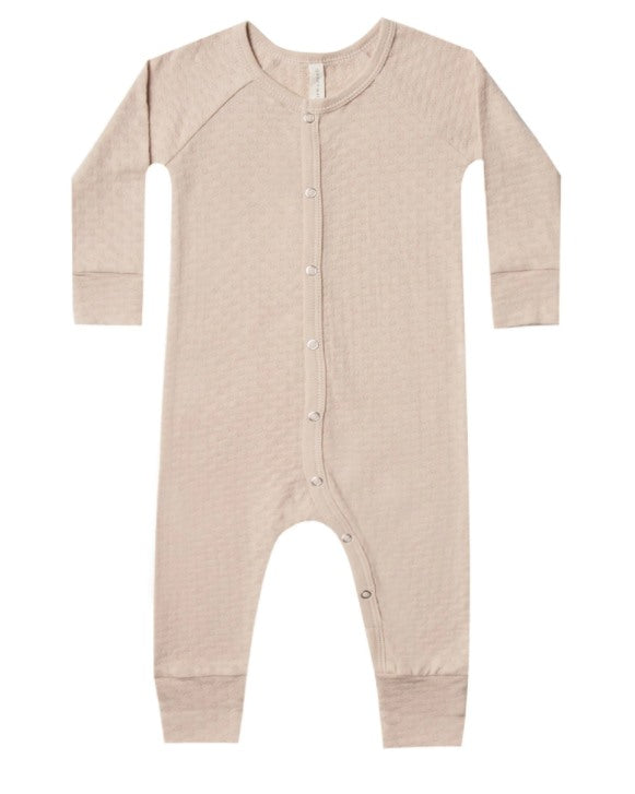 pointelle long john | rose