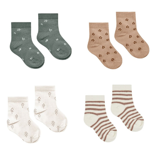 printed socks, set of 4