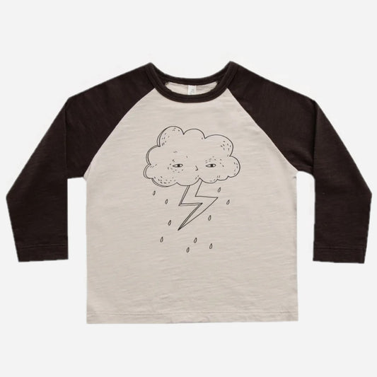 raglan tee || vintage black